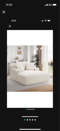 Oversized Chaise Lounge Chair $140