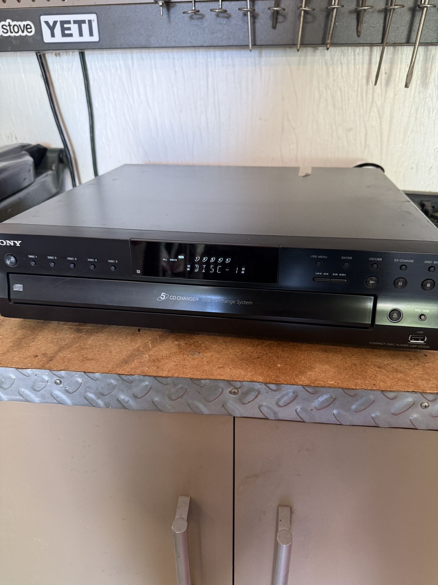 Sony CDP-CE500 5-Disc CD Changer in good shape!
