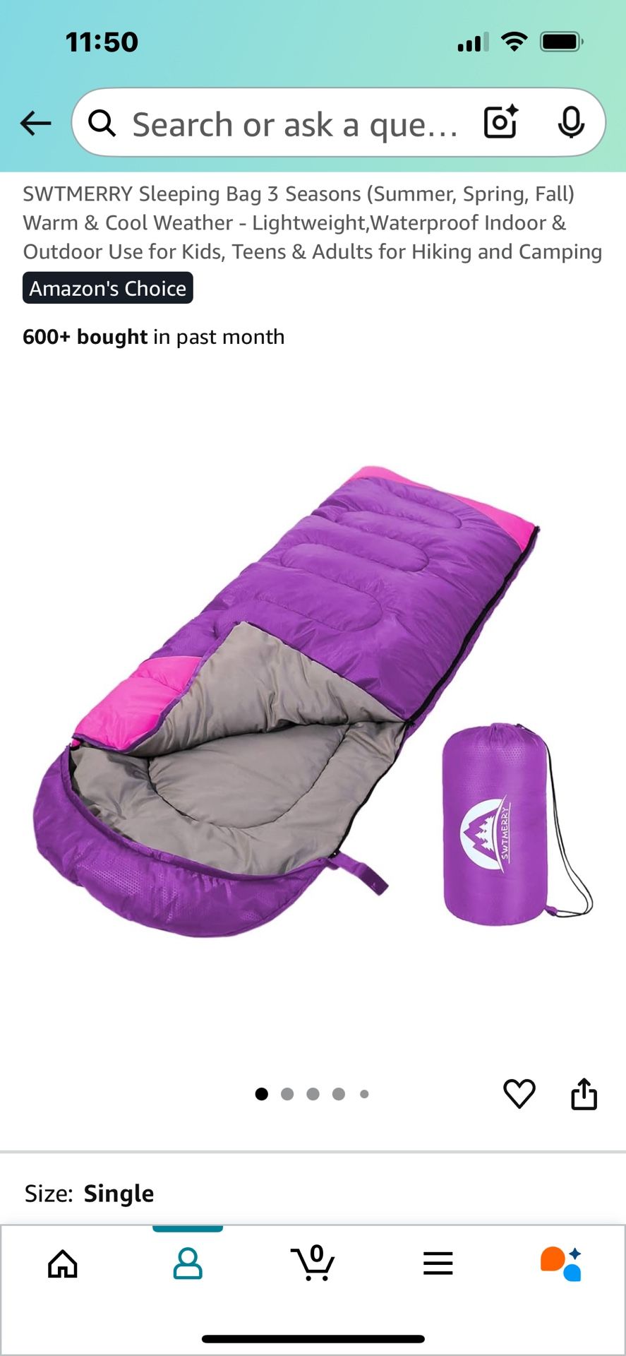 Sleeping Bag One Person