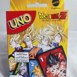 Dragon Ball Z UNO Card Game.