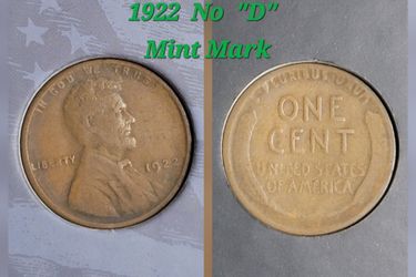1922 No D Lincoln Wheat Penny