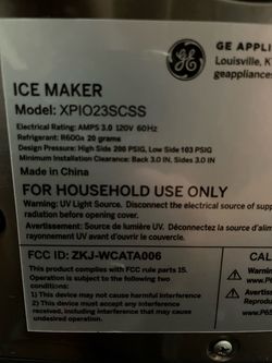GE counter top ice maker