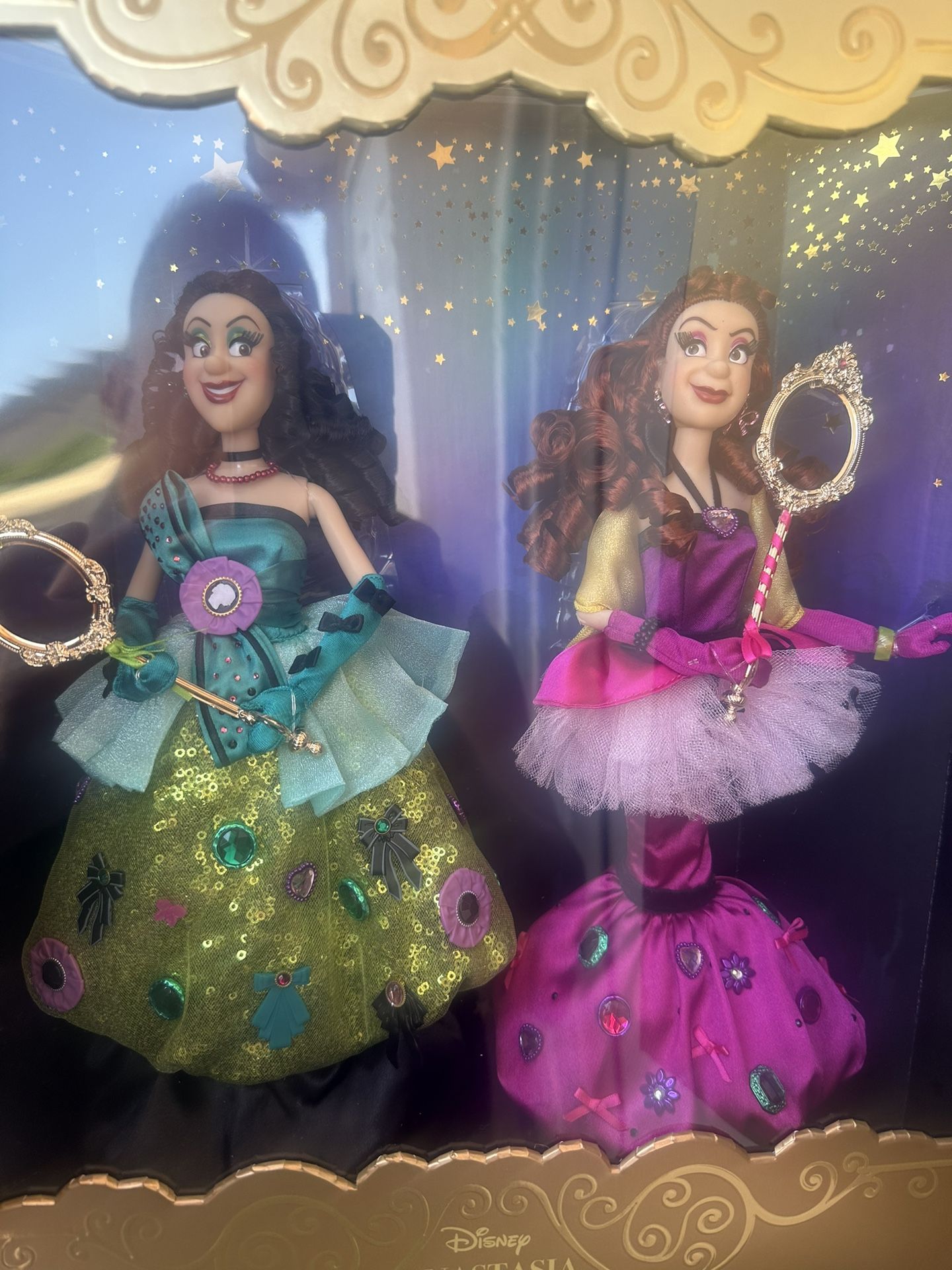 Anastasia & Drizella Limited Edition Doll Set – Cinderella – Disney Designer Collection Midnight Masquerade Series – Fashionably Late – 12 1/2'' – D23