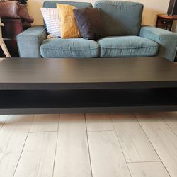 TV Table Bench.  Ikea black 59" x 21 1/2"