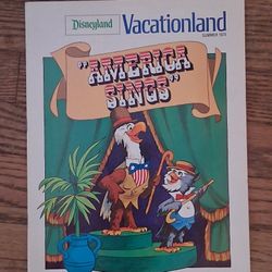 Vintage Summer 1974 America Sings Disneyland Guide