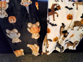 Halloween Fleece Throw Blankets Set of 2