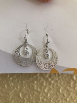 Silver earrings