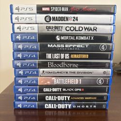 PlayStation 4 / PS4 / PS5 Video Games