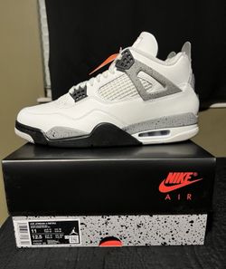 Size 11 Nike Air Jordan 4 Retro 2025 White Cement