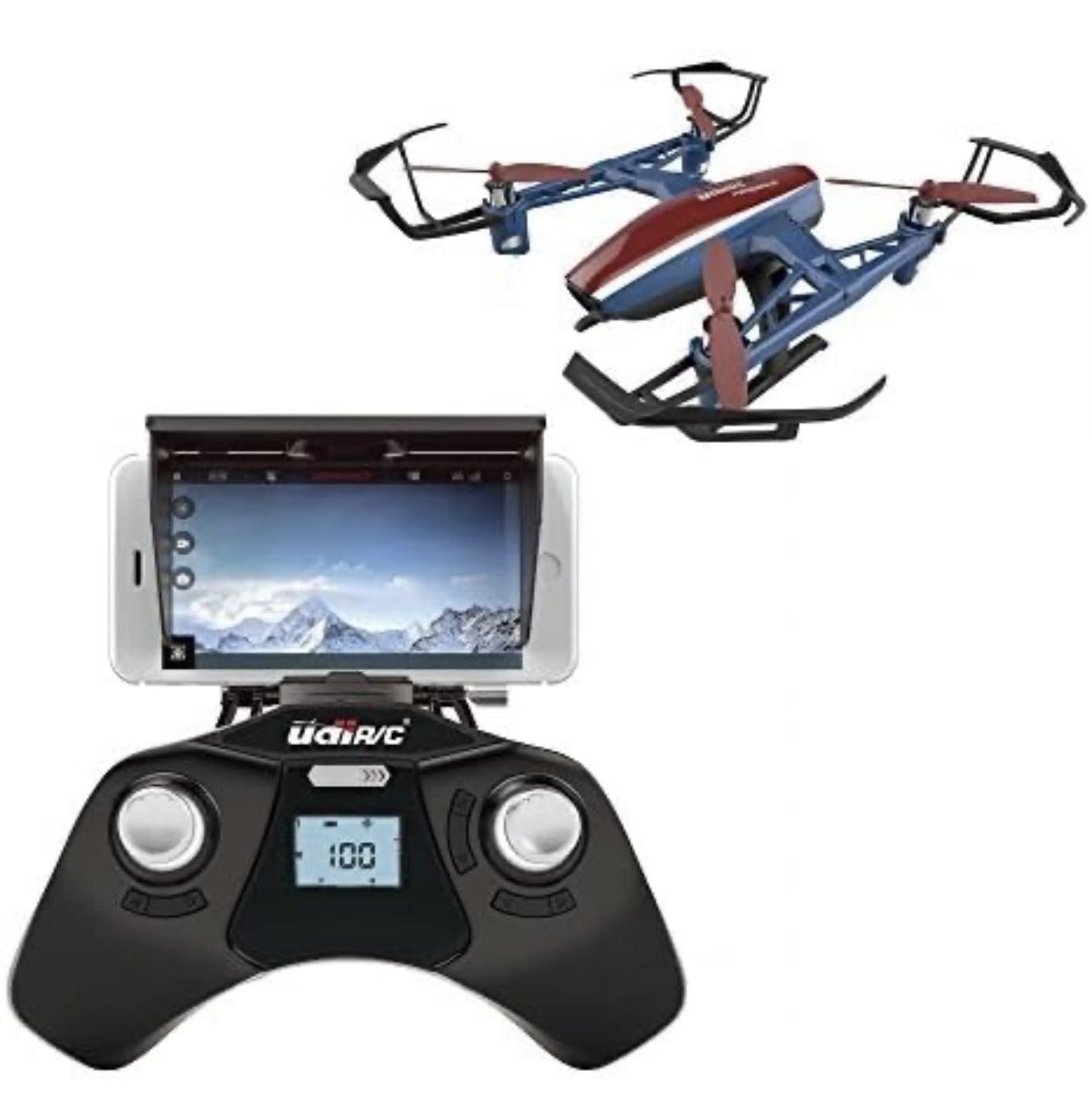 PEREGRINE DRONE WITH SCREEN REMOTE AND CAMERA Drones with Camera for Adults or Kids – U28W VR WiFi FPV Drone with Camera Live Video,