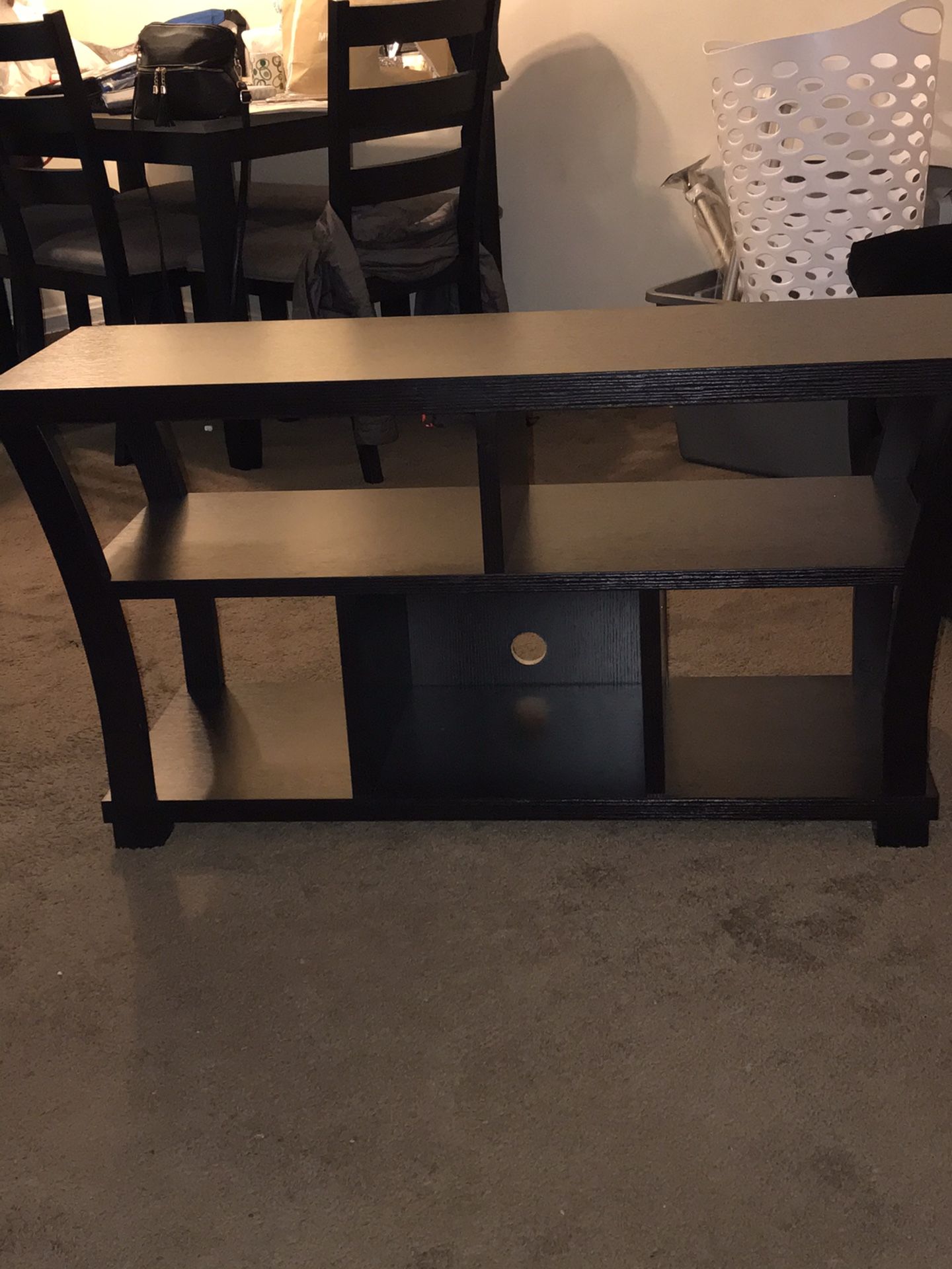 Brand new dark wood tv stand brand new condition