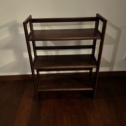Stylish Folding Three-Tier Bookcase