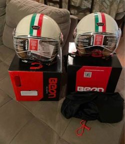 Helmets still in box