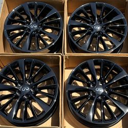 18” Infiniti Q50 factory wheels rims gloss black new