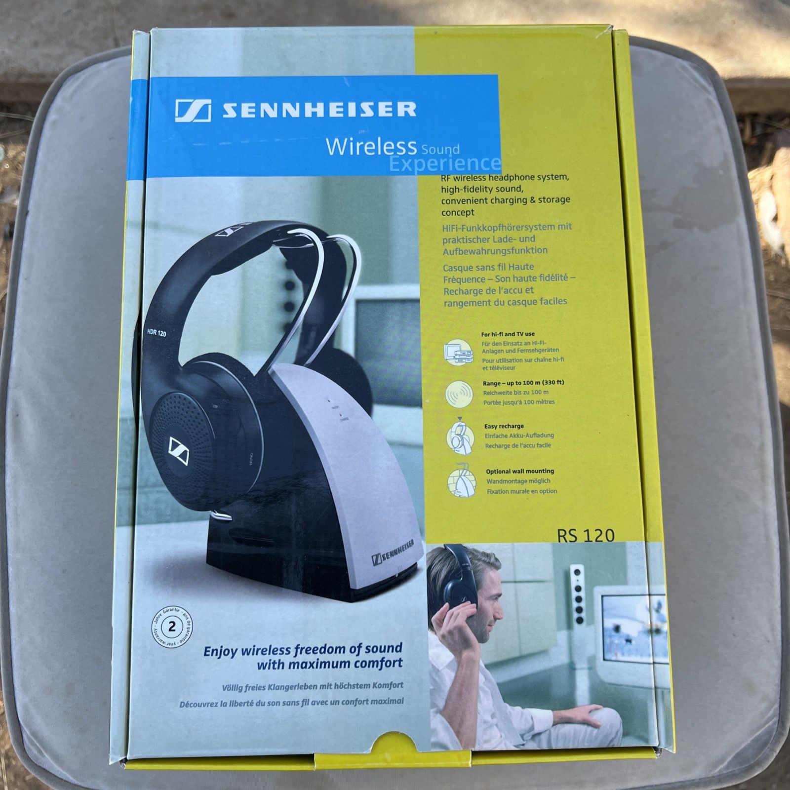 Sennheiser TR 120 On-Ear Wireless Stereo Headphone System - Black