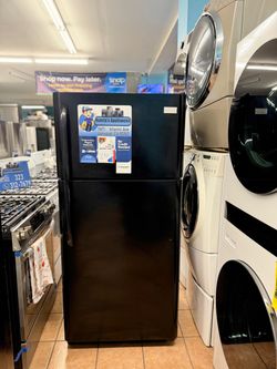 Frigidaire Refrigerator Black Top and Bottom 30" Wide