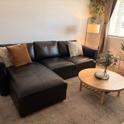 Black Leather Couch