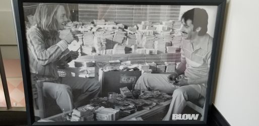 Blow frame ready to hang up