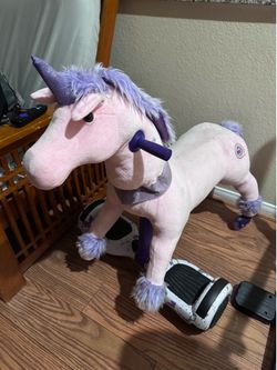 Unicorn hoverboard ride on