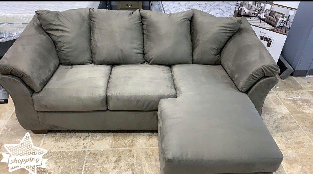 Brand New Gray Sofa Chaise