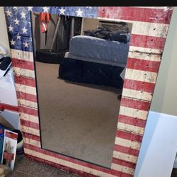 American Flag Mirror 