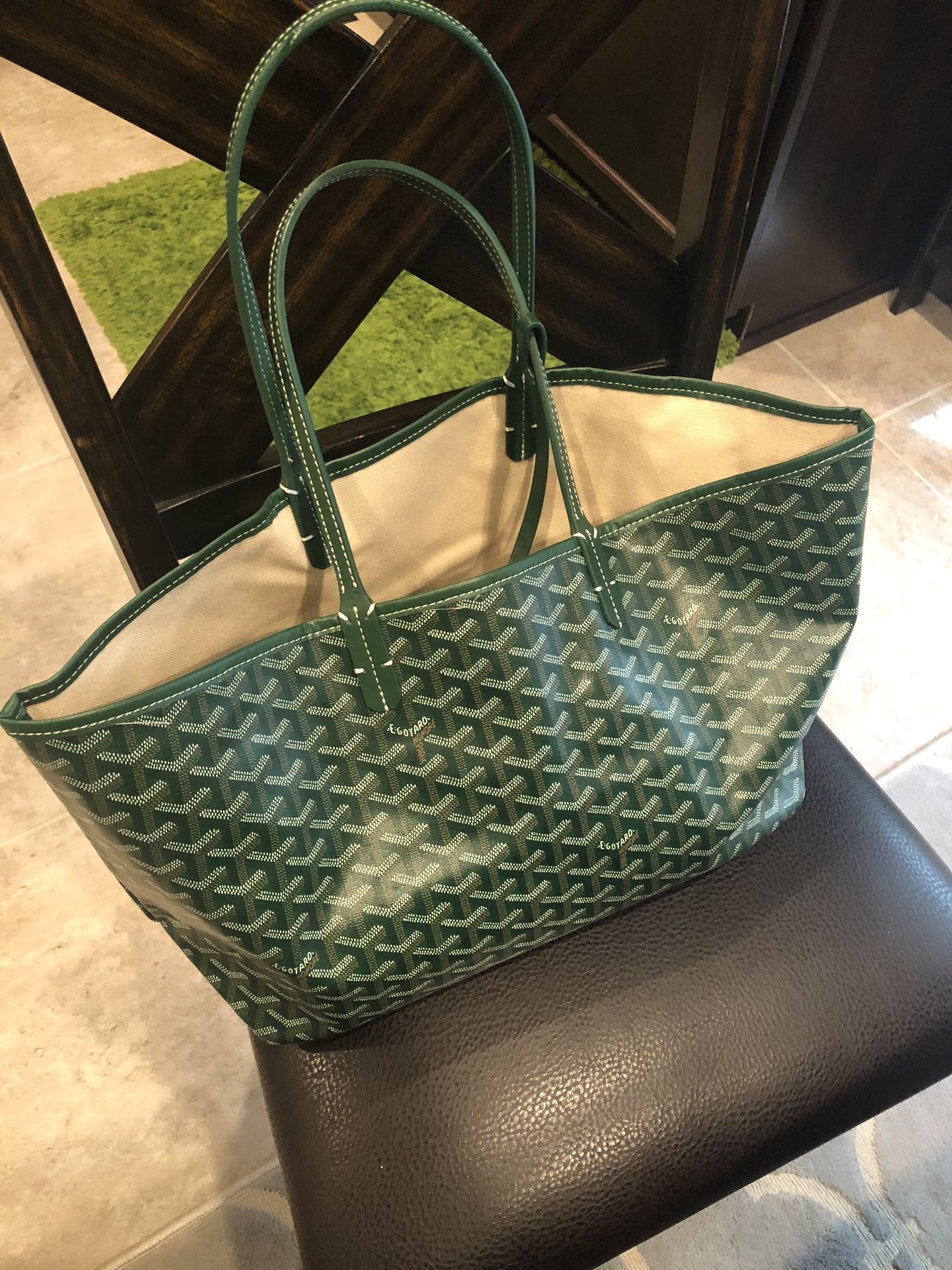 Goyard tote green