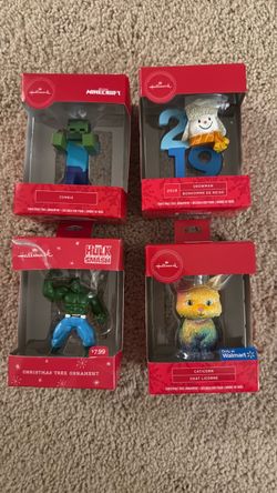 Hallmark Xmas marvel tree ornaments 4ea.