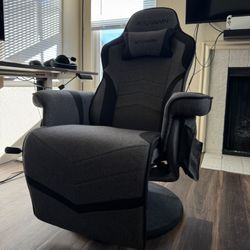 RESPAWN 900 Gaming Recliner Chair Gray Fabric – Like New