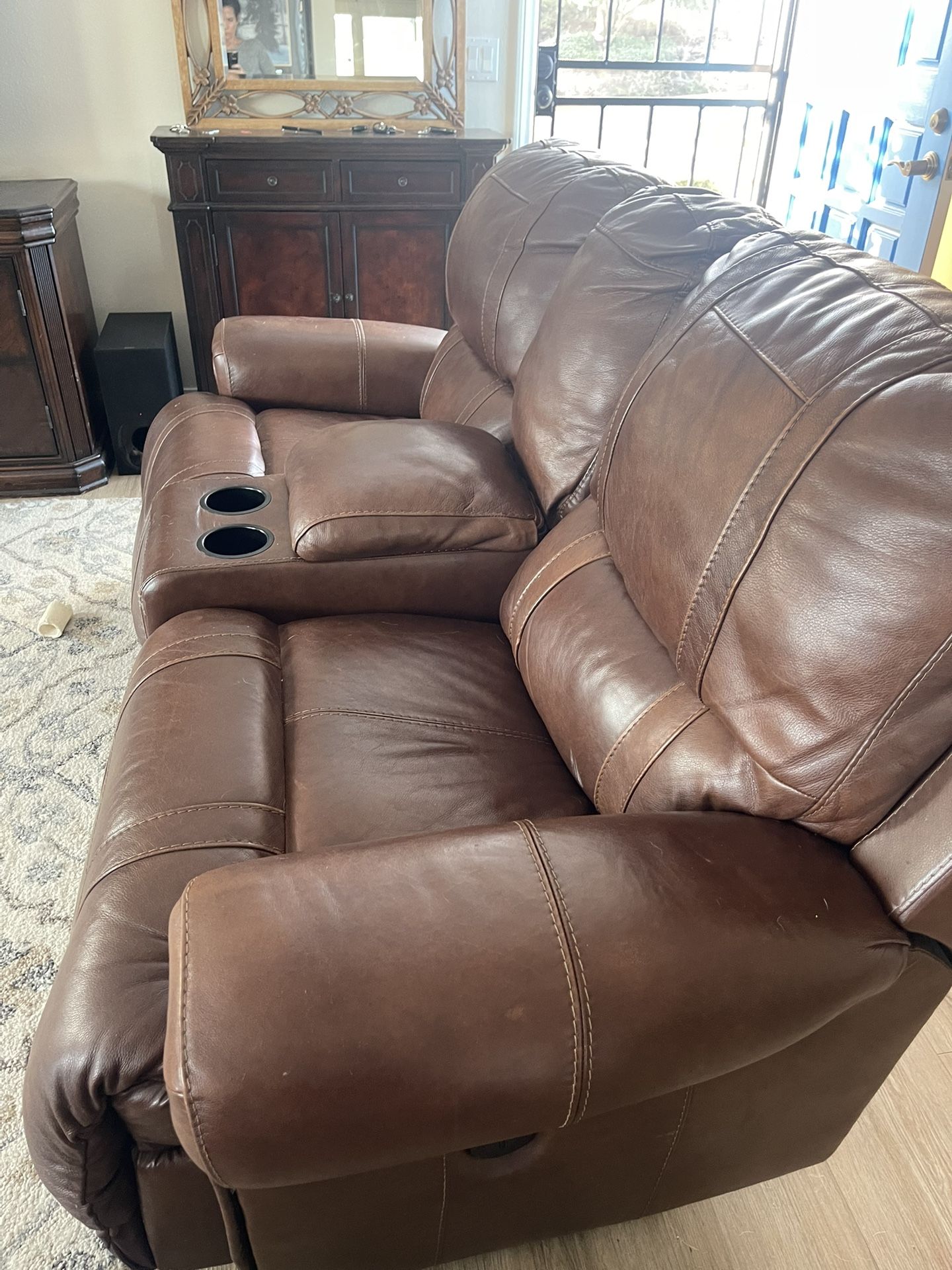 Leather couche & love set FREE