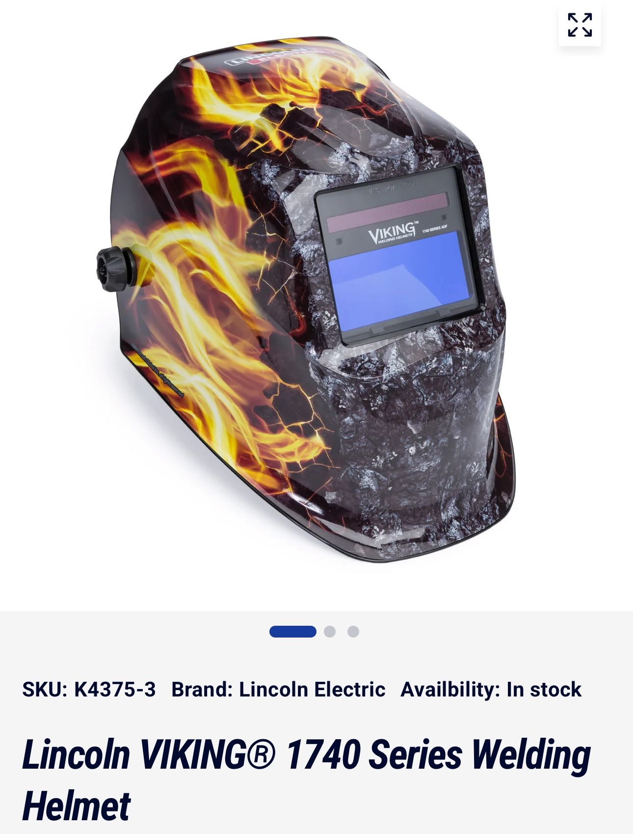 Welding Helmet $140