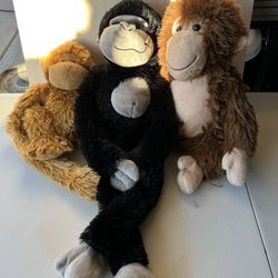 Monkey Plushie Lot