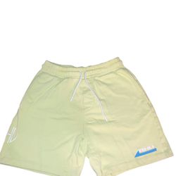 Men's Athletic Shorts - Light Green Size Small.