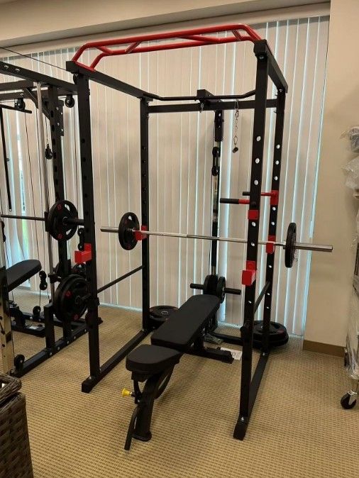 Home Gym Sets with 220 lb Barbell and Olympic Bar
