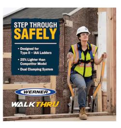 Werner Aluminum 8-in Extension Ladder Walkthru For Ladders