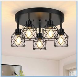5-Light Adjustable Kitchen Light Fixtures