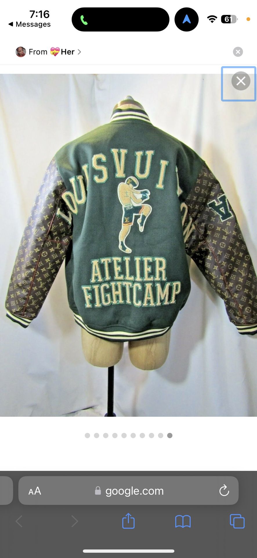 Green And Brown NightCamp LV Letterman