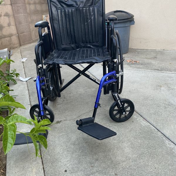Drive Wheelchair (Used Twice) still very good includes wheelchair footrests for Sale in