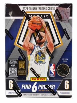 2024 2025 panini mosaic basketball blaster box brand new packs of 6 nba