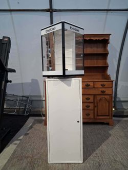 Rotating Retail Countertop Sunglass Display Case with Pedestal Stand