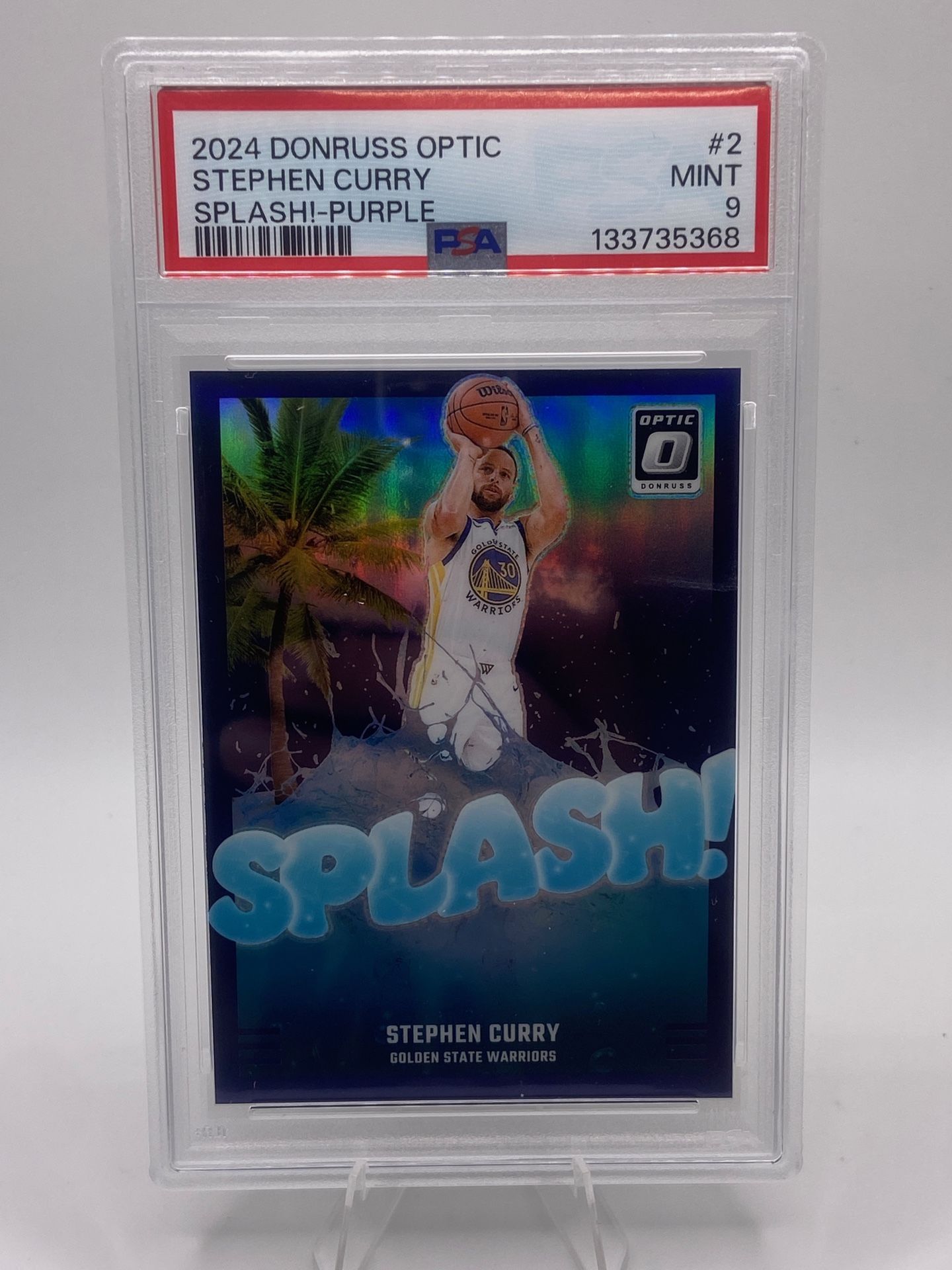 Stephen Curry Optic Purple Splash PSA 9 - $35