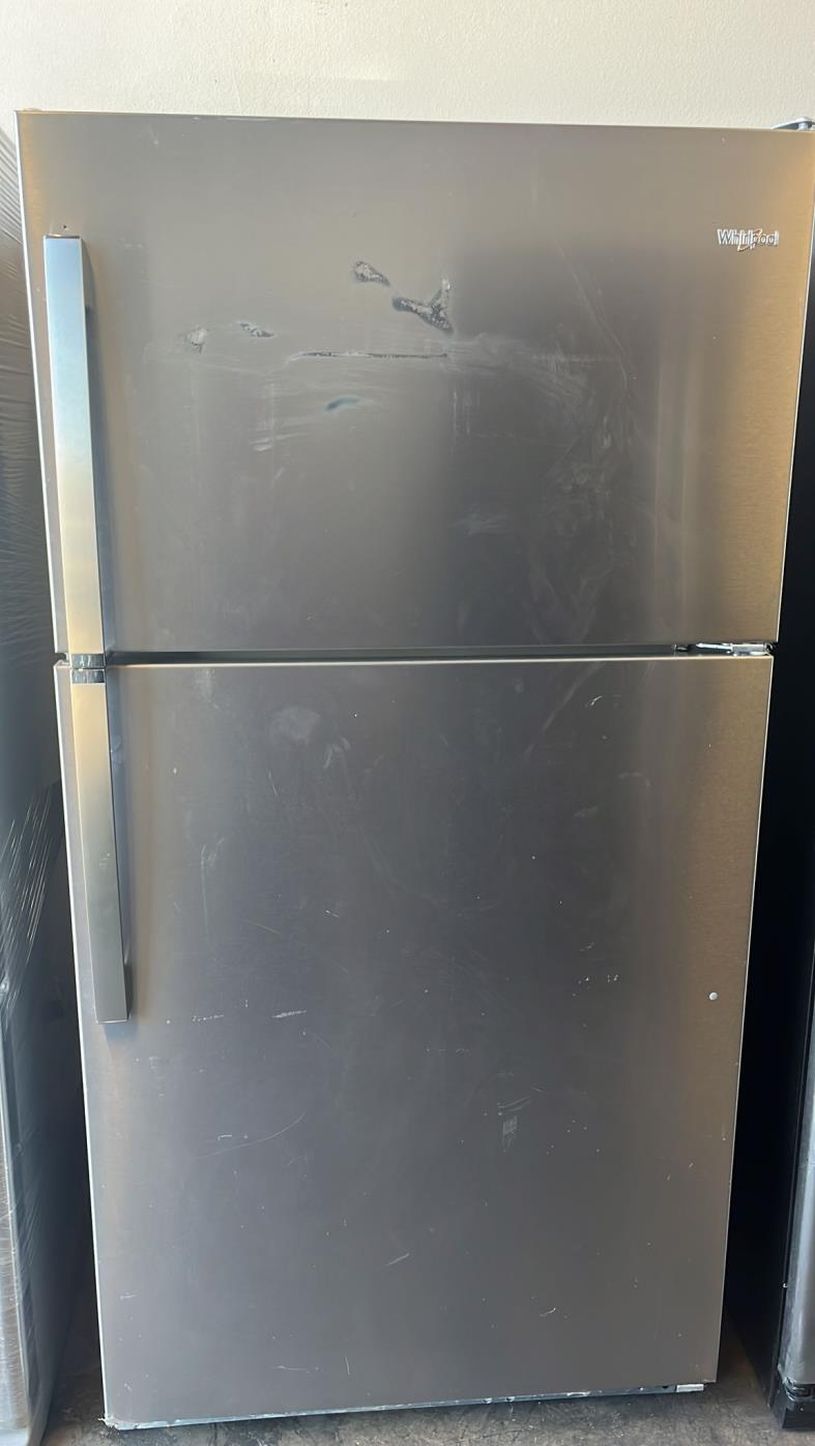 Whirlpool Top Mount Stainless Fridge