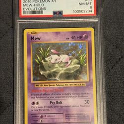 Mew Holo PSA 8