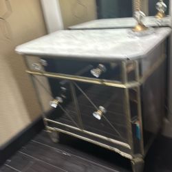 Mirror Side Cabinet $50
