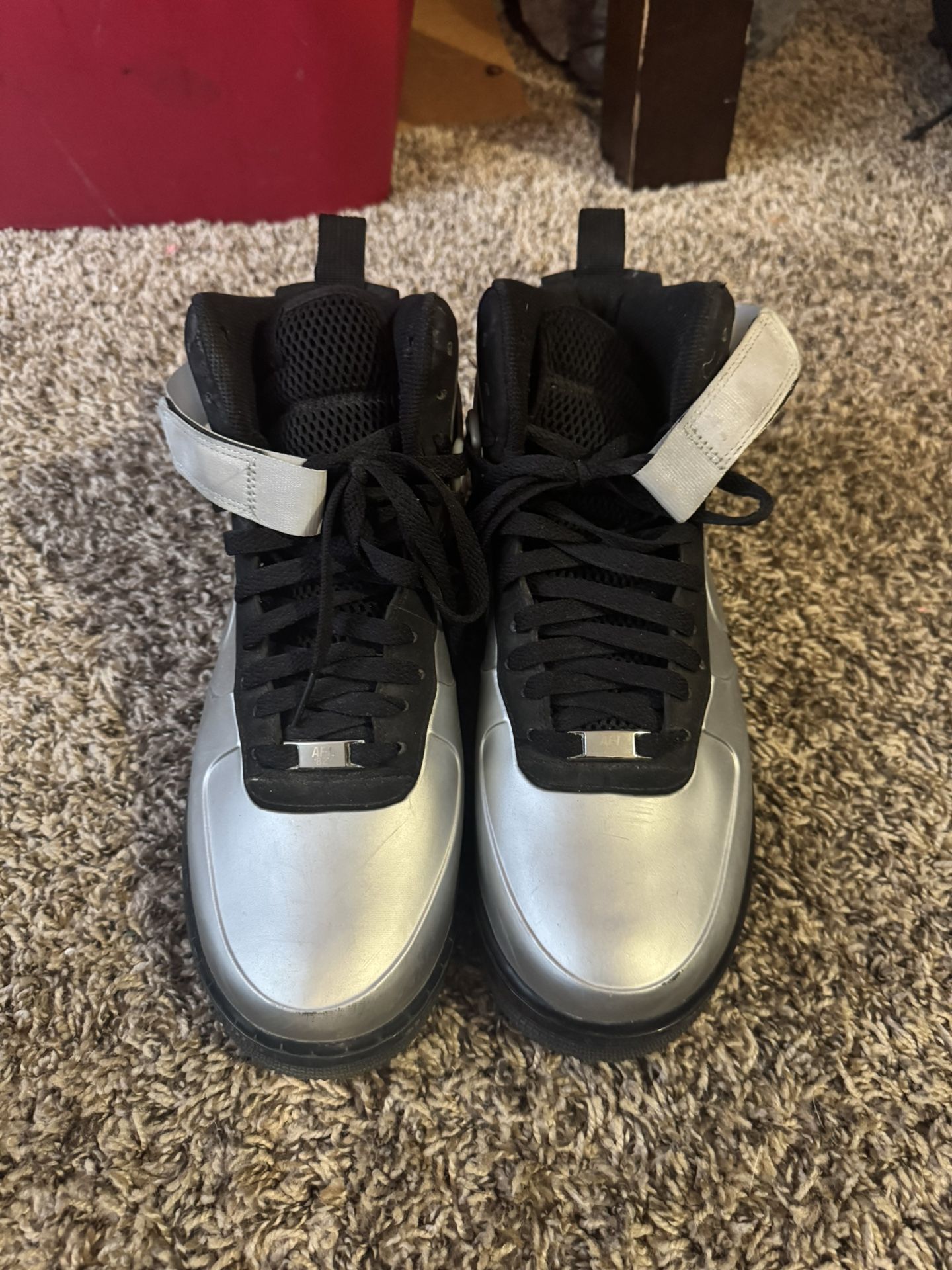 Nike Air Force 1 High Foamposite Silver NIKE AIR FORCE 1 FOAMPOSITE Light Carbon 2018 AH6771-002  main image 4