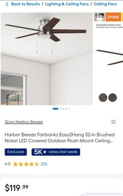 Harbor Breeze Fairbanks 52-in Ceiling Fan
