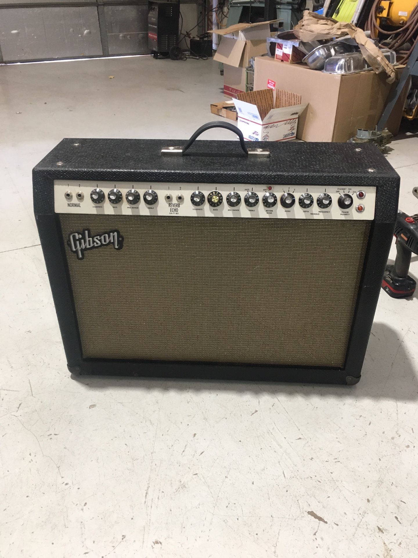Vintage Tube Gibson Vanguard Guitar Amplifier GA-77 RET