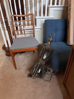 Vintage Metal Swag Hanging Lantern with Chain