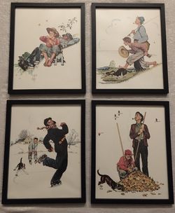 Four Seasons (Grandpa and Me) “Norman Rockwell”