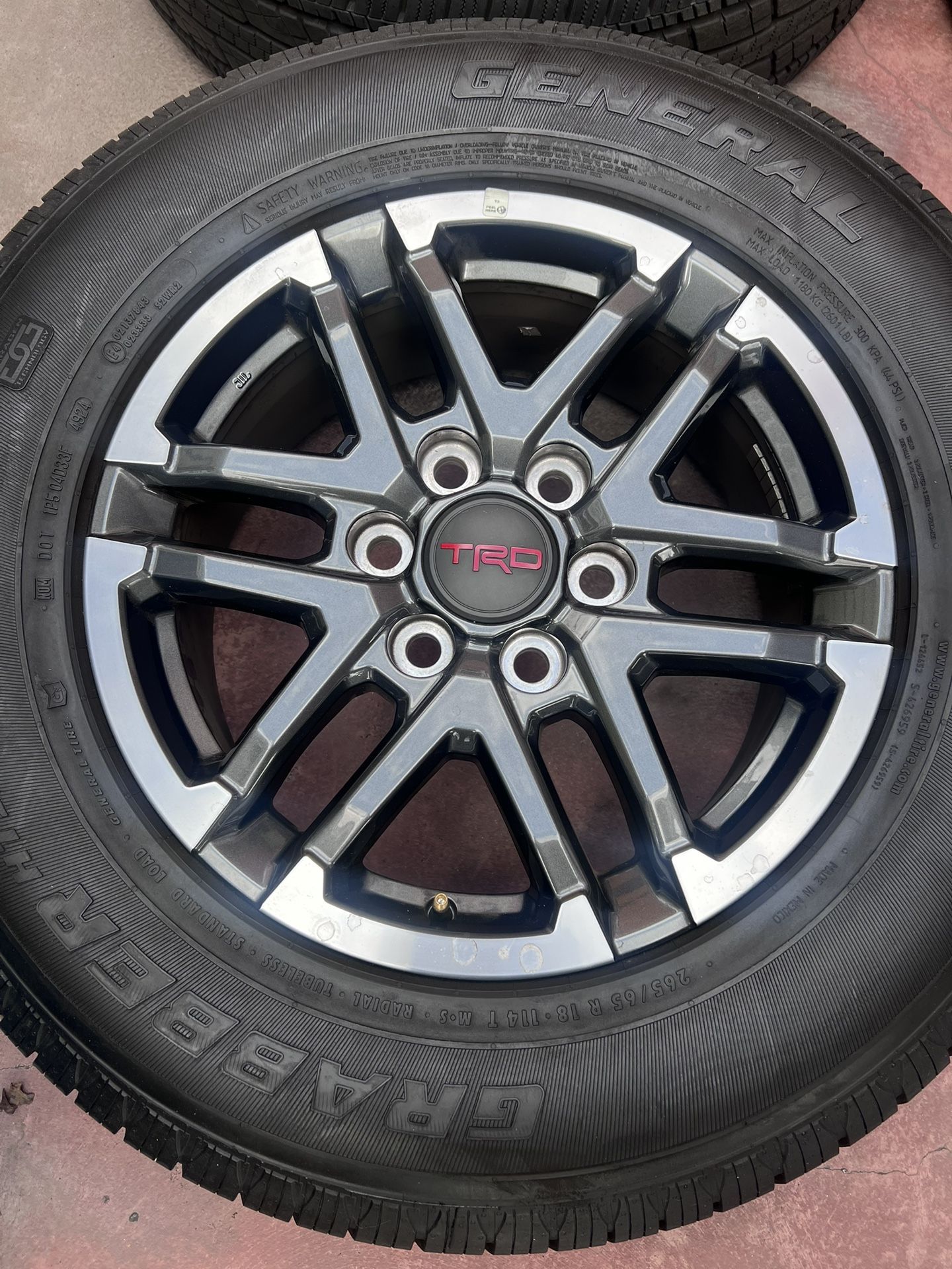 TRD Sport Wheel 18’ And Tires