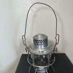 Adams & Westlake, 1(contact info removed), Antique Vintage PRR Railroad Lantern Clear Glass Gl